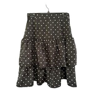 Polka Dot Black Skirt